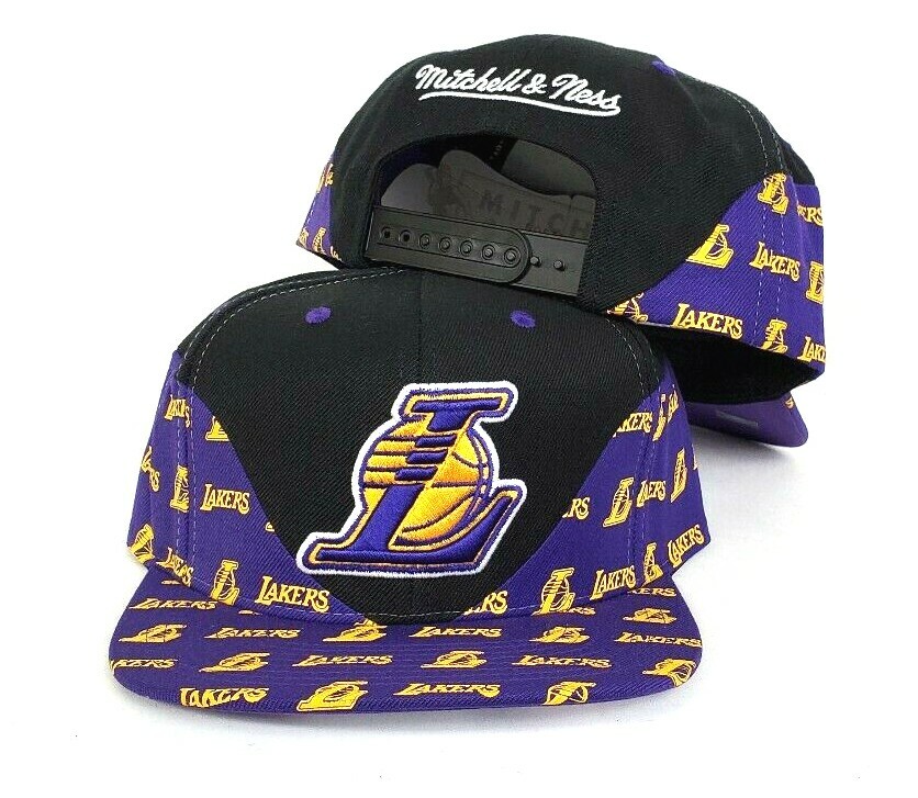 lakers snapback mitchell and ness